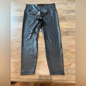Athleta Black Shimmer leggings, size medium